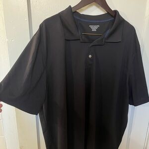 Amazon Essentials Men’s 2XL Black Regular-Fit Quick-Dry Golf Polo – EUC
